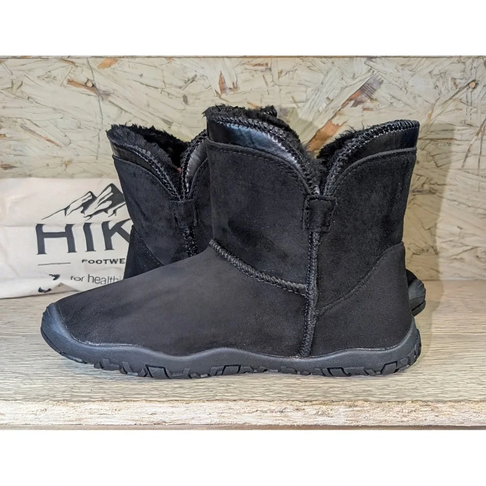 Hike Footwear Women's Boots Cozely Zero Drop Barefoot Wide Toe Fleece Lined 6